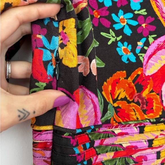 Farm Rio Black Spring Bananas Print Mini Dress - Picture 11 of 11